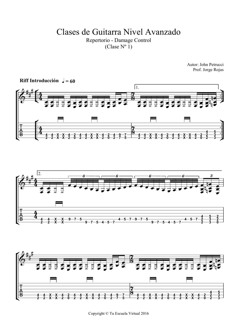Partitura de Damage Control